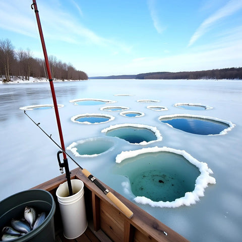 Compact Ice Fishing Rod For Winter Angling Pen Style Spinning And Casting Compatible 75cm Hard Rod Near Ice Fishing Holes