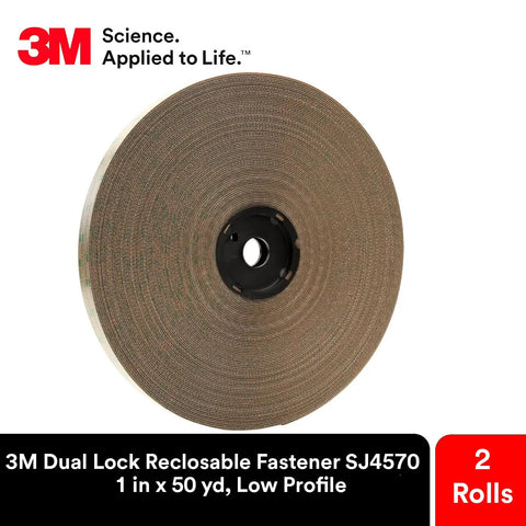 Clear Low Profile Reclosable Fastener Roll Crafted From Tough Polyolefin Tape With Interlocking Mushroom Heads offers a heavy duty grip in dual rolls.