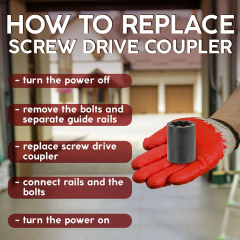 Screw Drive Garage Door Opener Coupler Replacement Part In Durable Polyurethane, High Quality Drive Coupling For Screw Drive Openers, Compatible With LiftMaster, Chamberlain And Craftsman Openers For Smooth Operation