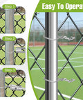 T Post Clips For Wire Fencing Kit With 500 Pcs Ez Twist Fence Ties And Free Drill Chuck Tool, 11 Gauge Galvanized Steel T Post Clips For Chain Link Fence Installation In Garden And Farm, showing installation steps.