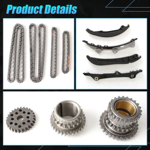 Detailed view of Beefed-Up Timing Chain Kit for 3.6L V6 Engines Fit 2016-2024 Chrysler Pacifica Voyager Dodge Durango Jeep Gladiator