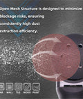 Heavy Duty 1 Inch 25mm Mesh Hook Loop Sanding Discs showing open mesh structure for effective dust extraction.