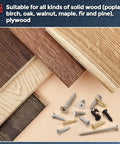 1000 Piece Phillips Flat Head Wood Screws Set Self Tapping Countersunk Screws In ST1 ST1.2 ST1.4 And ST1.7 Sizes 3mm To 6mm Carbon Steel Black for woodworking with wood samples