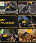 Man using Cordless Die Grinder Made As A Heavy Hitter With No Strings Attached Plays Nicely With Dewalt 20V Packs 24000 RPM Brushless Motor.