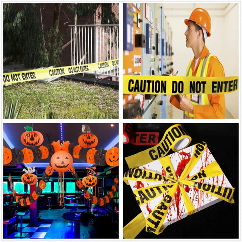 Heavy Duty Yellow And Black Caution Barricade Tape For Job Sites And Crew Patrols Non Adhesive Plastic Warning Roll 3 Inches By 300 Feet Wraps Snugly Over Posts And Trees Without Leaving A Gooey Mess Or Ruining Your Gear