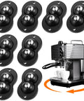 Self Adhesive Appliance Wheels For Heavy Kitchen Gear, 360 Degree Swivel Mini Casters for coffee maker, black with ball bearings