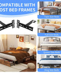 Heavy Duty Headboard Brackets For Adjustable Beds Slick Adjustable Frame Mounts displayed with twin to king size bed frames.