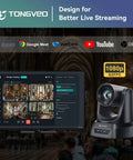 Smart PtZ Camera With 20x Optical Zoom And AI Auto Tracking Offers Crisp 1080p 60fps HDMI USB Output That Rolls Smooth For Church Streaming Or Office Calls Compatible With Zoom And OBS Ready To Rock with a live streaming setup.
