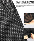 Close-up of tear-resistant black mesh from Heavy Duty Pond Pump Filter Bag Black Mesh Barrier For Outdoor Ponds
