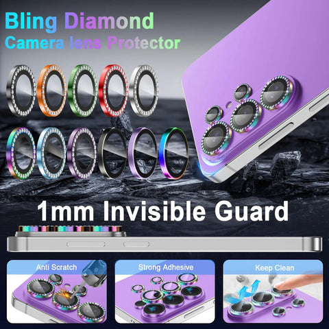 Galaxy S26 Ultra Camera Lens Protector 9H Hardened Glass With Ultra Thin Design And Aluminum Ring Metal Lens Cover