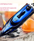 Blue Beast 14 Inch RC Boat For Lakes And Pools With Dual 1100mAh Batteries, Speeds Up To 25 Kph, self-righting feature