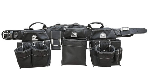 Carpenters Triple Combo Belt With Pro Comfort Back Support, Built For The Jobsite, Heavy Duty Work Belt For Large 36 To 40 Inch Waist