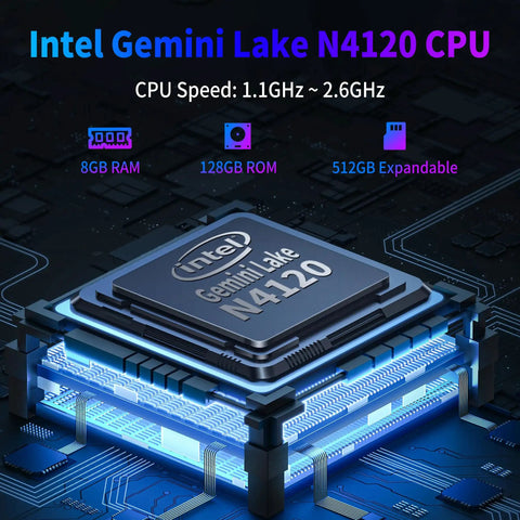 Intel Gemini Lake N4120 CPU specifications including 8GB RAM, 128GB ROM for Rock Solid Rugged Tablet Running Windows 11 With IP67 Waterproof Body Packing A Bright 10 Inch Screen.