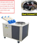 Heavy Duty Portable Industrial Spot Cooler Dishing Out Sick Chill For Busy Workspaces 28900 Btu cooling unit with exhaust fan.