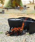 Folding Campfire Tripod For Cooking, Portable Camping Tripod Stand for Bonfire Fire Pit with Dutch Oven over open fire