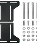 Heavy Duty Bed Frame Bracket Adapter For Headboard Conversion Full To Queen Solid Steel Offset Plates with bolts and nuts.