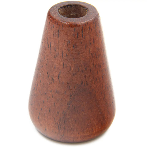 Wooden Palm Saver Ramrod Handle For Muzzleloaders, Easy Load Grip, conical shape, solid wood, close-up view