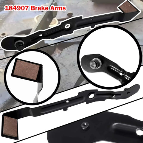 Arm Bracket Roller Cam Kit Replacement For AYP Husqvarna Craftsman 42 Inch Mower Deck LT1000 LT2000 With Two Arms 184907 And Brake Plate 532155046 A Complete Upgrade For Deck Drive System