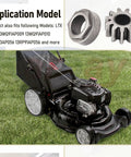 Steering Pinion Gear And Bushing Kit For MTD Lawn Tractors shown with lawn mower, including eleven tooth pinion with splines, two pack.