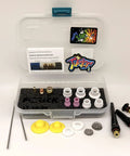 Ceramic TIG Welding Kit With Three Thirty Second Inch Stubby Consumables displayed in organized case
