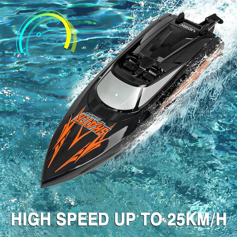 Skater RC Boat With Self Righting Feature And Easy Controls Delivers Up To 25 Kilometers Per Hour On Water For Pools And Lakes