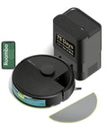 2 In 1 Vacuum And Mop Robot With Beast Suction And Self Emptying For 75 Days Cleans All Floor Types on white background