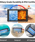 Eight Inch Rugged Tablet With Integrated 2D Barcode Scanner And Android 13 System offering durability, waterproof, and dustproof features.