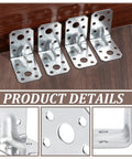 Pack Of Sixty Two By Two Inch Steel L Brackets For Wood heavy duty corner braces mounted for cabinet build out.