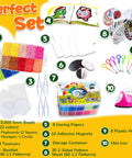 Awesome Fuse Bead Craft Kit for Kids With Pegboards and Pony Beads Pixel Art Set with beads, pegboards, tweezers, pattern booklet.