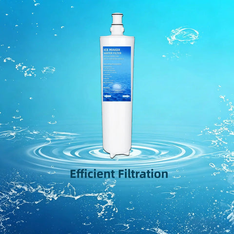 No Gimmicks 3M High Flow Water Filter Replacement 3 Pack Compatible With Hf20 And Hf25 Coconut Carbon Ice Maker Cartridge standing in water