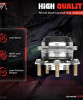Rear Wheel Bearing And Hub Assembly Compatible With Hyundai Palisade 2020 2023 And Kia Sorento 2016 2020 And Kia Telluride 2020 2023 Fwd featuring low noise design and multi-seal configuration