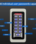 Image of Built Tough RFID Access Control Keypad With Wiegand 26Bit, Standalone Door Entry Pad, supports up to 2000 users.