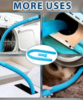 Universal Dryer Vent Cleaning Kit With Vacuum Hose Attachments And Lint Removal Tools For Clothes Dryers Shop Vac Accessories