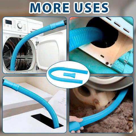 Universal Dryer Vent Cleaning Kit With Vacuum Hose Attachments And Lint Removal Tools For Clothes Dryers Shop Vac Accessories
