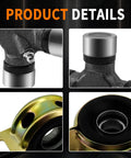 Rock Solid Performance Drive Shaft Center Support Bearing and Heavy Duty U Joint Kit showing product details and components.
