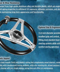 150HP Hydraulic Steering Kit With Wheel For Single Engine Boats Complete Marine System With Built In Two Way Lock Cylinder