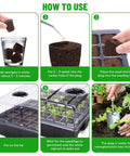 Step-by-step guide for using 40 Seed Starter Plugs With Tray Set For Quick Germination And Easy Planting, Baltic Peat Moss Grow Sponges