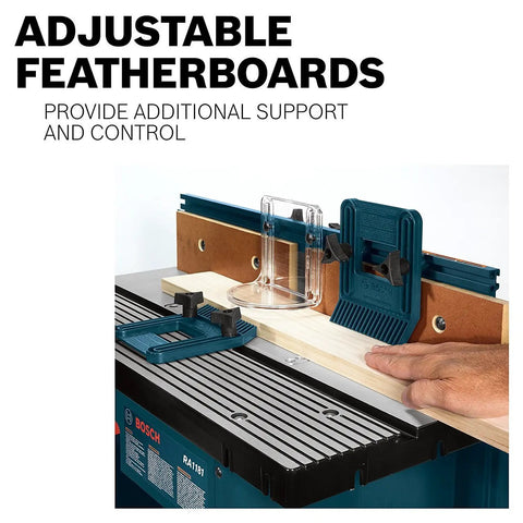 Benchtop Router Table With Large Aluminum Top Rigid Mounting Plate And Extra Tall Adjustable Fence For Precision Routing Above Table Height Adjustment Durable Workhorse Build Setup Friendly And Broad Router Compatibility