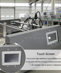 Desktop Automatic Page Feeder For Inkjet Printers With Speedy Sheet Dispenser For Business Cards Paper Bags And Foil Pouches Plug And Play Setup showing a touch screen control panel.