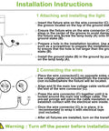 Installation instructions for Low Voltage LED Landscape Path Light with steps on attaching and connecting the wires