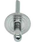 Beefy Large Flange Pop Rivets Three Sixteenth Inch By One Quarter Inch Aluminum Body Steel Mandrel Fifty Pack Heavy Duty Dome Head Blind Rivets Open End Gap From.188 To.250 Inches Corrosion Resistant High Shear Strength