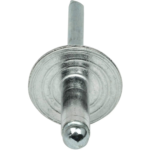 Beefy Large Flange Pop Rivets Three Sixteenth Inch By One Quarter Inch Aluminum Body Steel Mandrel Fifty Pack Heavy Duty Dome Head Blind Rivets Open End Gap From.188 To.250 Inches Corrosion Resistant High Shear Strength