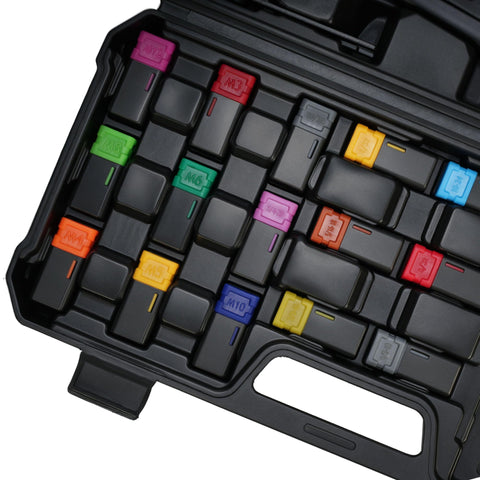 Heavy Duty Rivet Nut Tool Kit With 16 Inch Rivnut Gun For Threaded Insert Installation showing color coded SAE and metric mandrels.