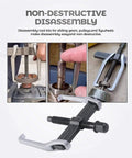 Two Jaw Gear Puller Set For Automotive Use, 4 Inch Adjustable Bearing Puller For External And Internal Removal of Pulleys