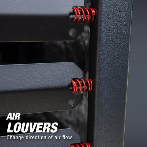 Air louvers on a Ceiling Mounted Forced Air Unit Heater With 50000 Btu Dual Fuel Propane Natural Gas for garages.