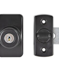 Heavy Duty Storm Door Deadbolt Lock Black Brass KD Keyed Different Exterior Security Lock With Color Coded Parts