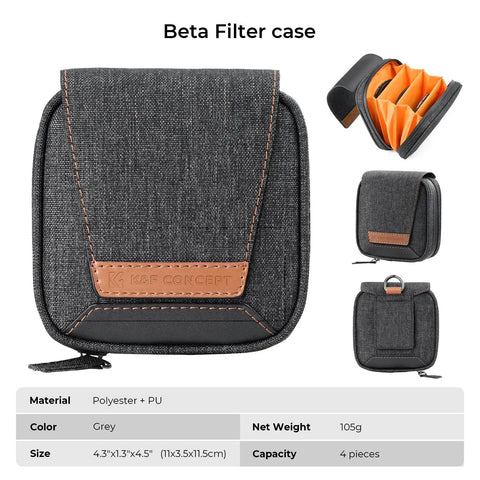Super Handy Waterproof Camera Lens Filter Pouch Holds Up To Four 95mm ND UV CPL Solar Filters With Durable Rip Resistant Fabric