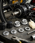 Hub Motor Axle Kit For E Bike With M12 Front Lock Nut, Lock Washer And Nut Cover For 12mm Shaft Electric Bicycle Wheels