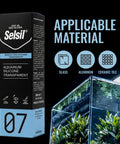 Clear Aquarium Silicone Sealant For Glass Tanks With High Elasticity Fish Safe And Solvent Free Ozone Resistant Transparent 10.14 Fl Oz box and glass tank