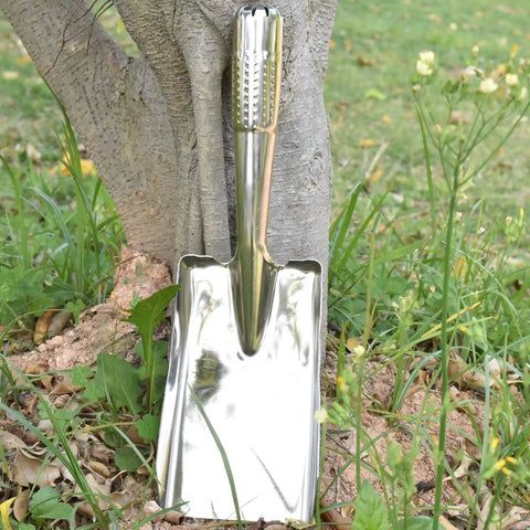 Stainless Steel Garden Trowel Hand Shovel For Planting, Transplanting, And Weeding, Small Garden Spade Tool outdoors